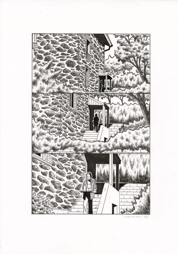 LUCAS HARARI - Le cas David Zimmerman - planche originale publiée en page 351