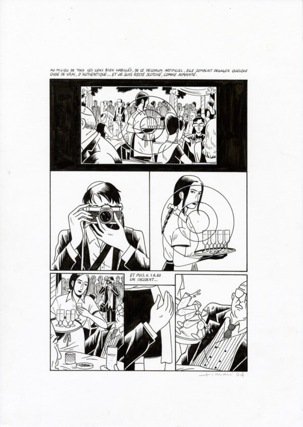 LUCAS HARARI - Le cas David Zimmerman - planche originale publiée en page 51