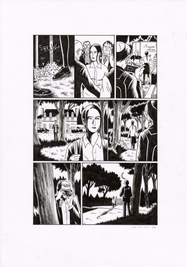 LUCAS HARARI - Le cas David Zimmerman - planche originale publiée en page 52