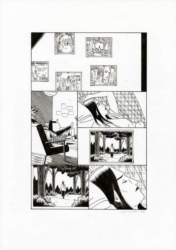 LUCAS HARARI - Le cas David Zimmerman - planche originale publiée en page 54