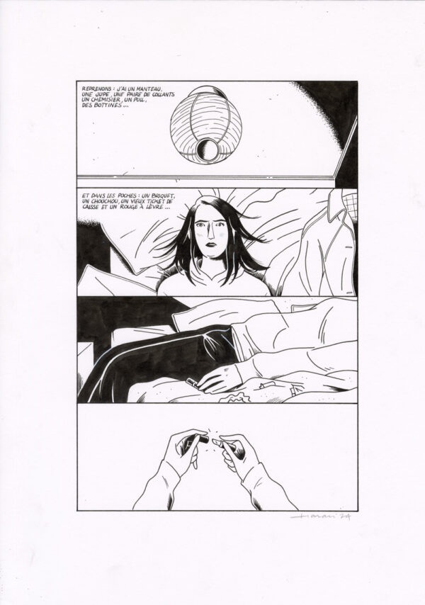 LUCAS HARARI - Le cas David Zimmerman - planche originale publiée en page 60
