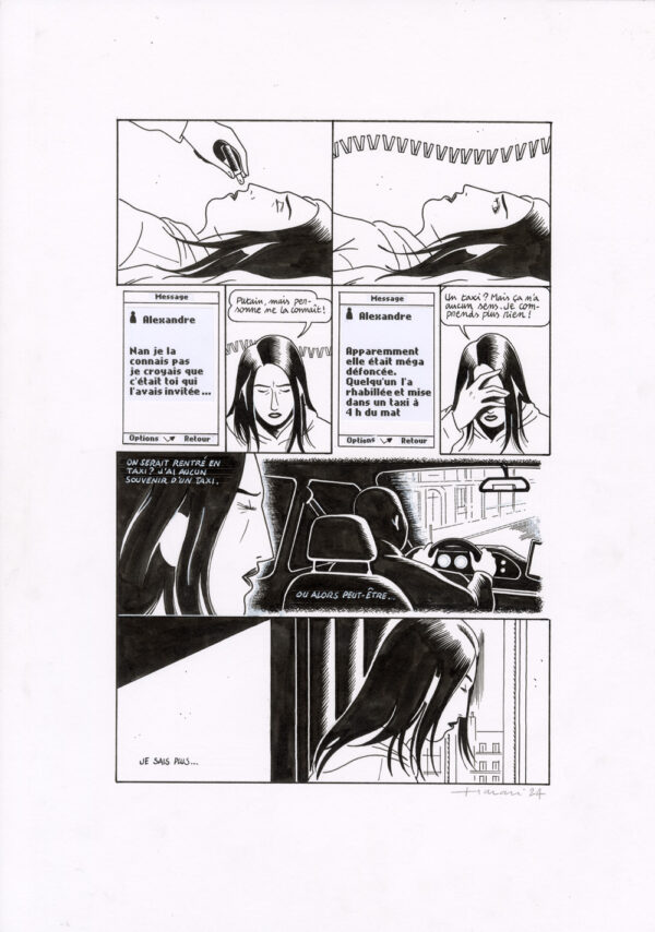 LUCAS HARARI - Le cas David Zimmerman - planche originale publiée en page 61