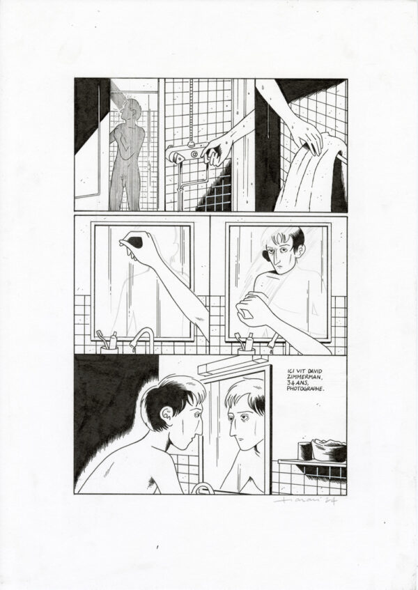 LUCAS HARARI - Le cas David Zimmerman - planche originale publiée en page 7
