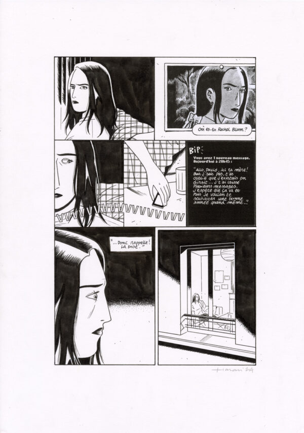 LUCAS HARARI - Le cas David Zimmerman - planche originale publiée en page 73