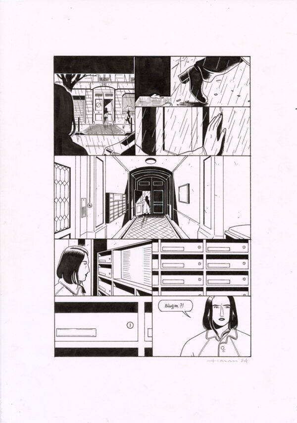 LUCAS HARARI - Le cas David Zimmerman - planche originale publiée en page 75