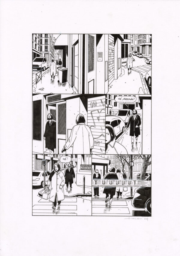 LUCAS HARARI - Le cas David Zimmerman - planche originale publiée en page 84