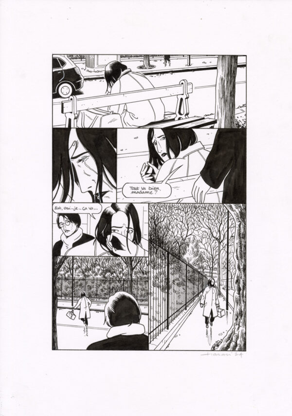 LUCAS HARARI - Le cas David Zimmerman - planche originale publiée en page 89