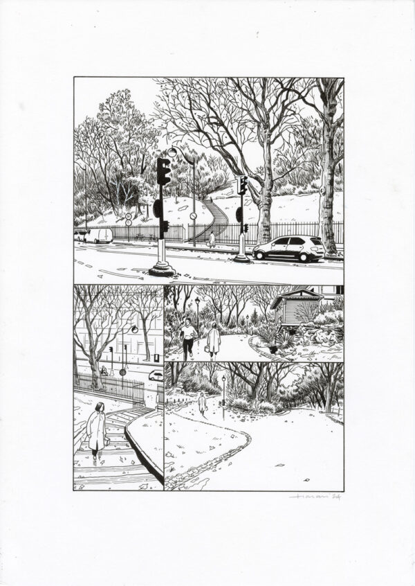 LUCAS HARARI - Le cas David Zimmerman - planche originale publiée en page 90
