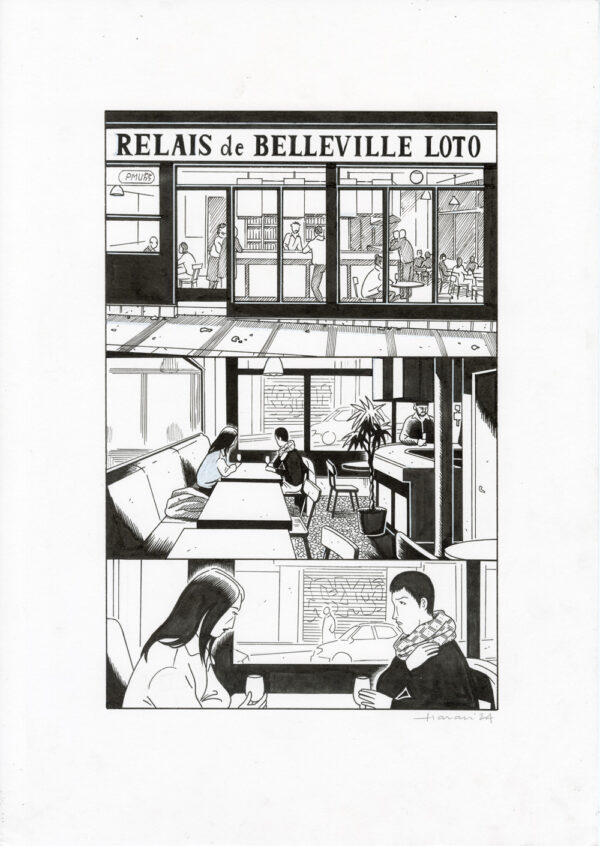 LUCAS HARARI - Le cas David Zimmerman - planche originale publiée en page 98