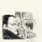 VINCE - L'Amérique de Quentin Tarantino - illustration originale de couverture du Un hebdo