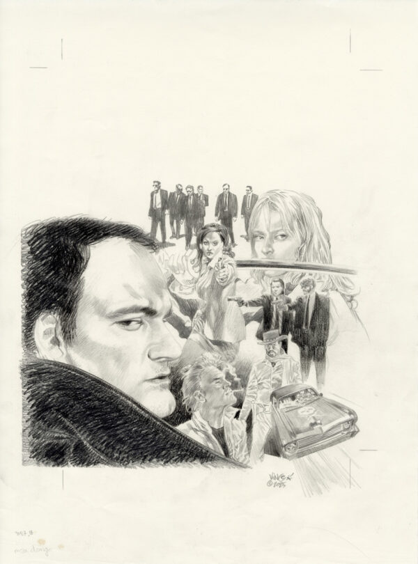 VINCE - L'Amérique de Quentin Tarantino - illustration originale de couverture du Un hebdo