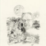VINCE - L'Amérique de Steven Spielberg - illustration originale de couverture du Un hebdo