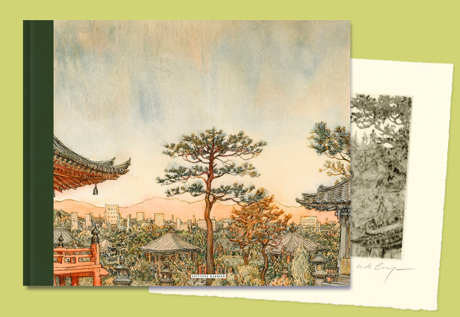 NICOLAS DE CRÉCY - Tirage de luxe - Carnets du Japon - Gravure originale en noir et blanc – Image 2