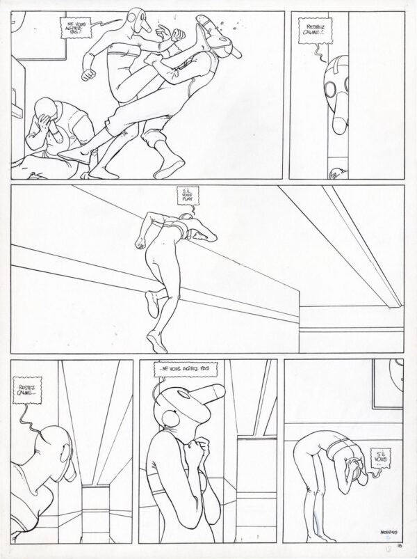 MOEBIUS – PLANCHE ORIGINALE 18 - LE MONDE D'EDENA : LA DÉESSE