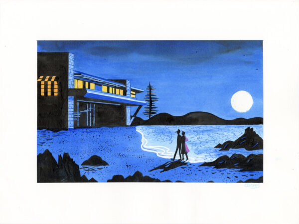 ALEXANDRE CLÉRISSE - Illustration originale inspirée d’une case de Moonlight Express - R04