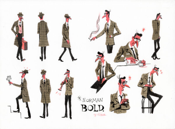 ALEXANDRE CLÉRISSE - Illustration originale inspirée du personnage principal de Moonlight Express - R07