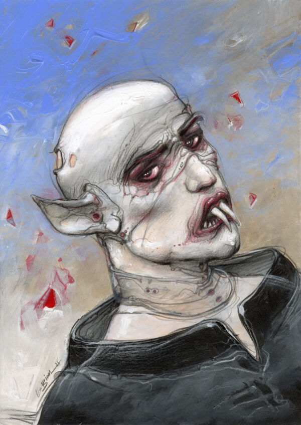 Enki Bilal - Dessin original publié en page 483 de Druillet-Vampires