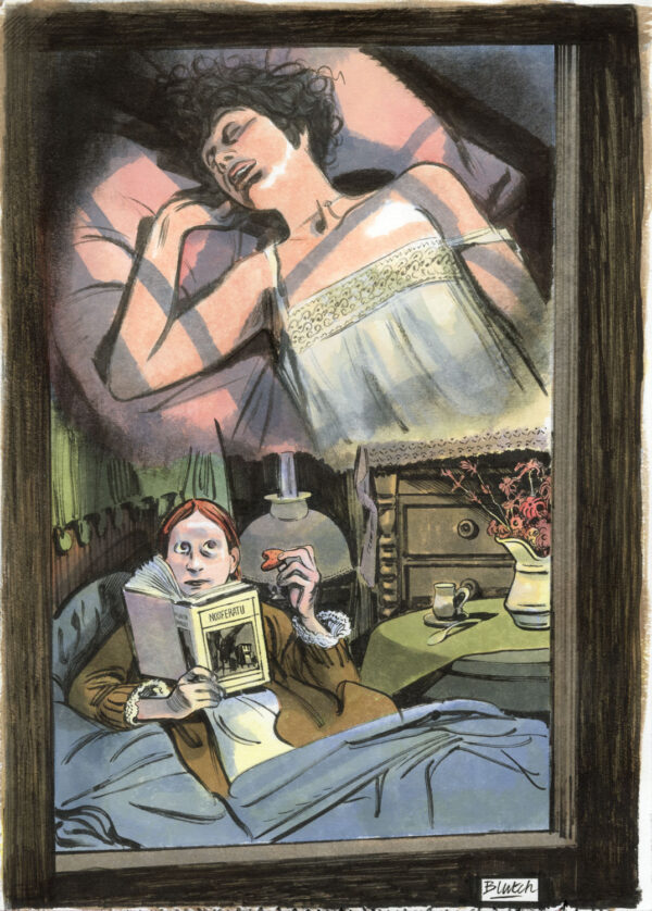 Blutch - Dessin original publié en page 499 de Druillet-Vampires
