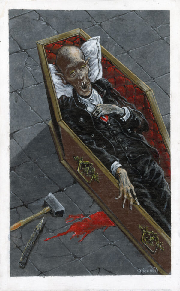 Jean-Michel Nicollet - Dessin original publié en page 489 de Druillet-Vampires