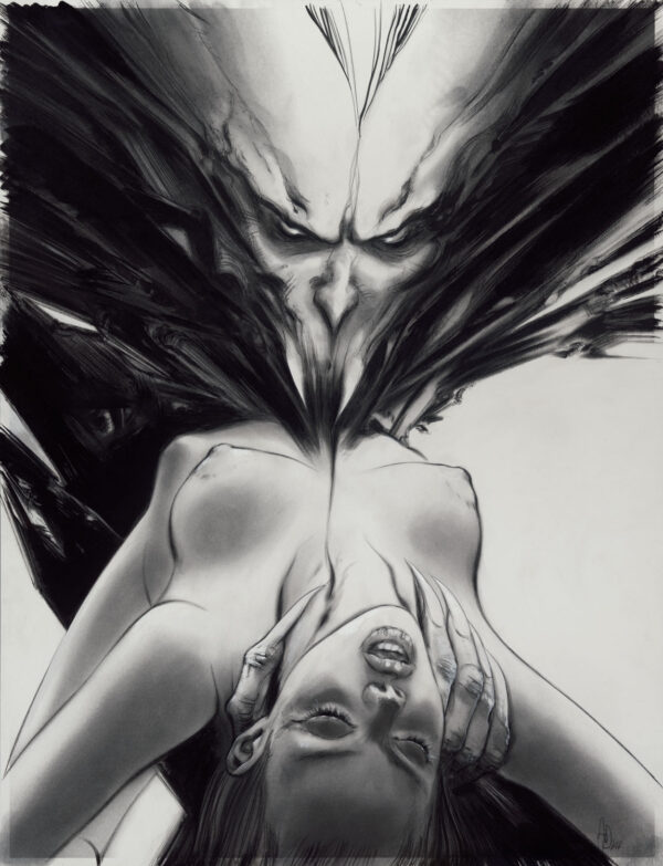 Dimitri Avramoglou - Dessin original publié en page 492 de Druillet-Vampires