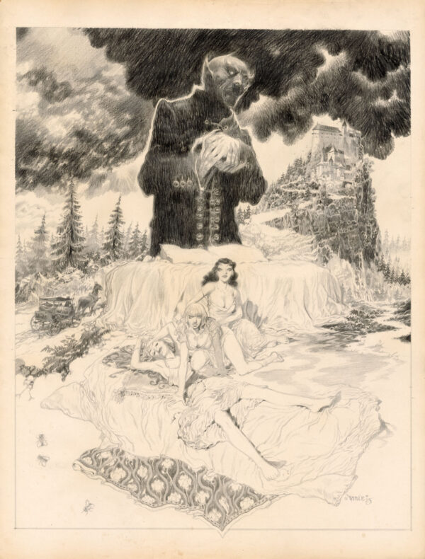 Vince - Dessin original publié en page 493 de Druillet-Vampires