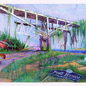 ELENE USDIN - Detroit Roma - Double planche originale - Port Huron