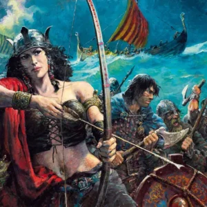 Grzegorz Rosiński - peinture originale couverture de BDVD - Dans les griffes de Kriss de Valnor