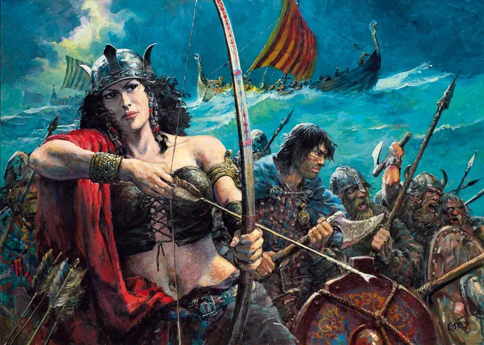 Grzegorz Rosiński – peinture originale couverture de BDVD – Dans les griffes de Kriss de Valnor