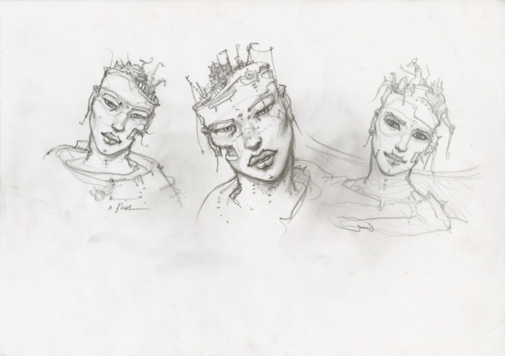 ENKI BILAL - GRAPHITE IN PROGRESS 3 - Dessin original 2 – Image 2