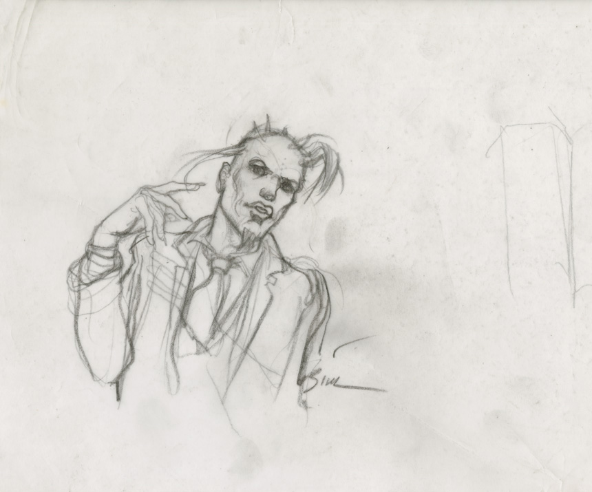 ENKI BILAL - GRAPHITE IN PROGRESS 3 - Dessin original 76