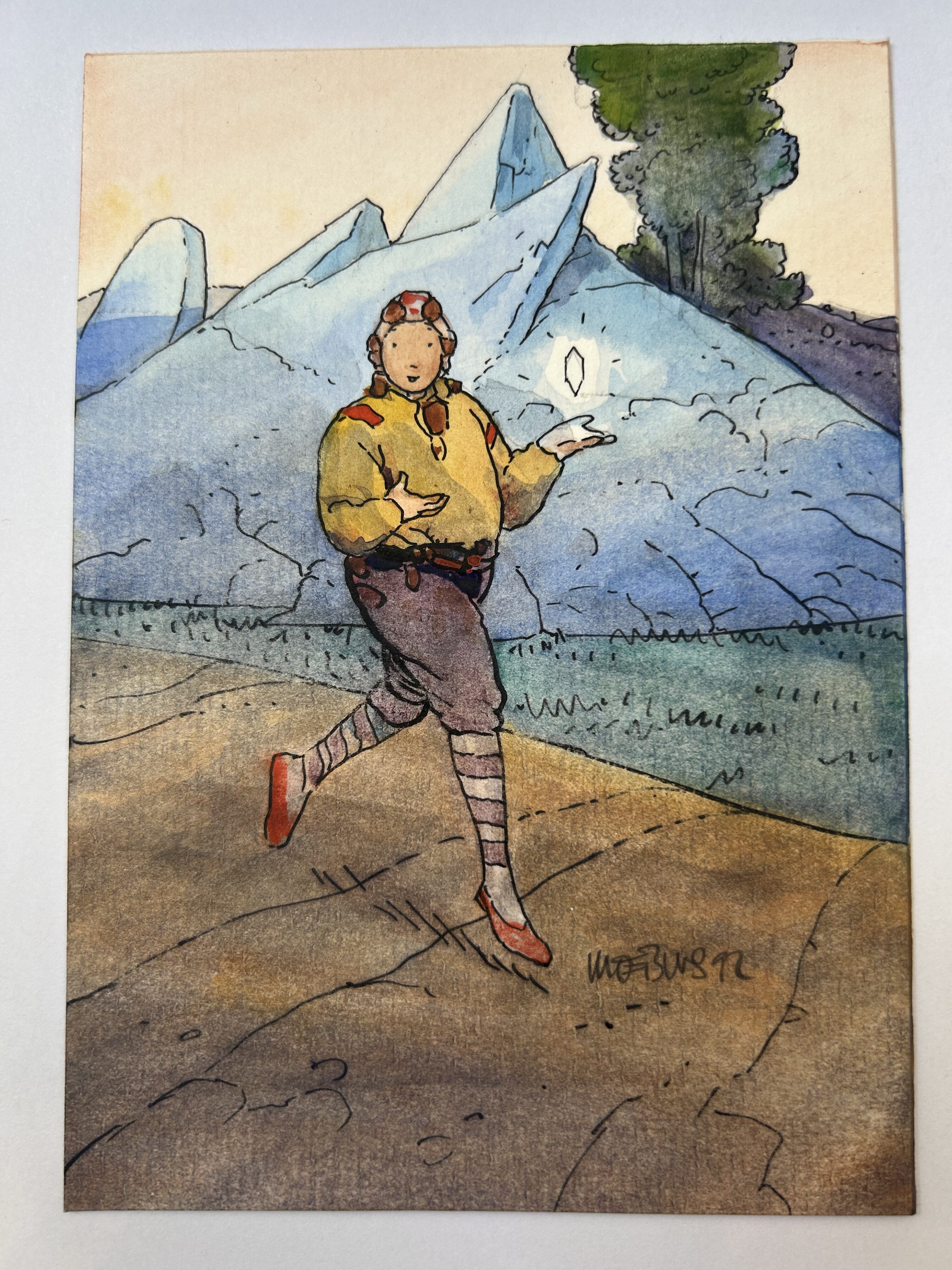 MOEBIUS – DESSIN ORIGINAL INÉDIT – STARWATCHER
