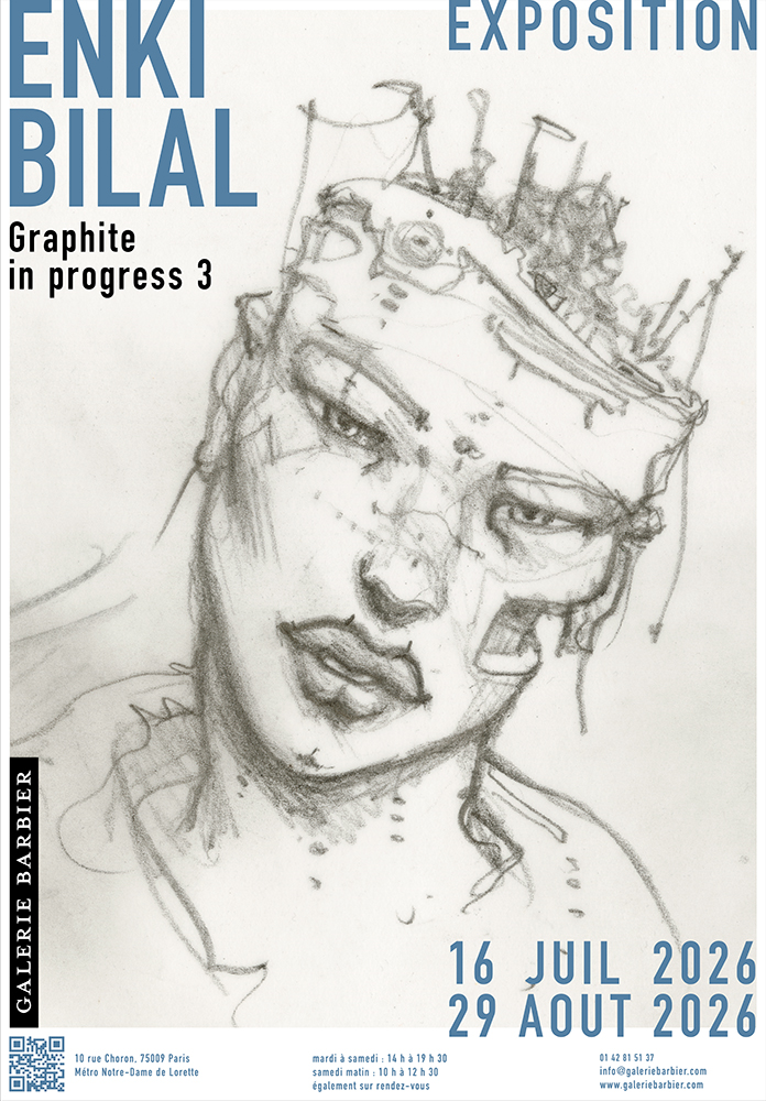 ENKI BILAL – Affiche exposition – GRAPHITE IN PROGRESS 3