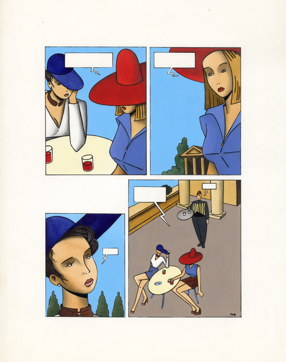 PHILIPPE BERTRAND – Domotique – planche originale 1