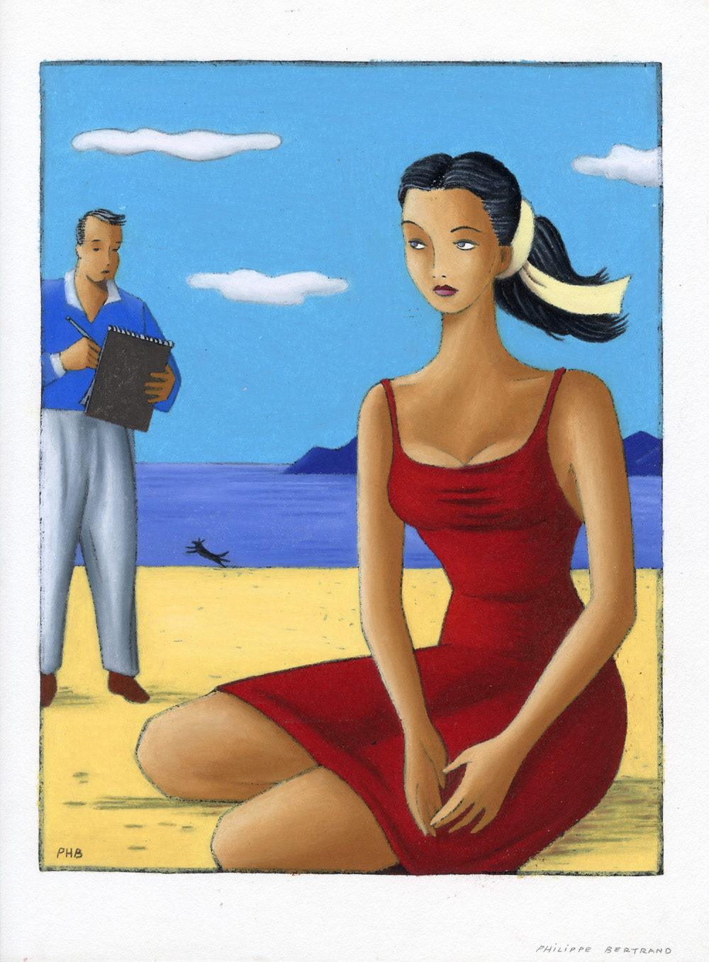PHILIPPE BERTRAND – Illustration originale – Senso Petra – 002