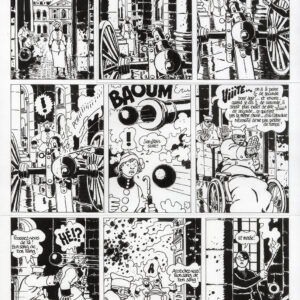 JACQUES TARDI -  ADÈLE BLANC-SEC - LE MYSTÈRE DES PROFONDEURS - PLANCHE ORIGINALE 23