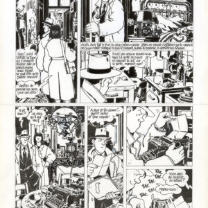 JACQUES TARDI -  NESTOR BURMA - M'AS-TU VU EN CADAVRE ? - PLANCHE ORIGINALE 10