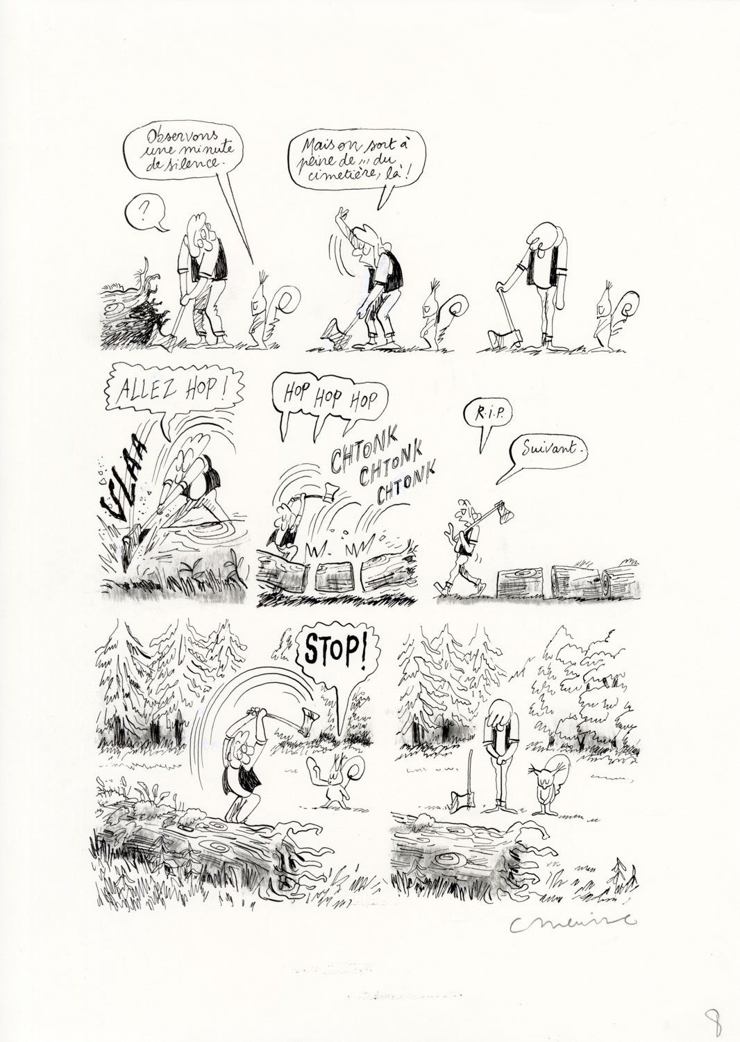 CATHERINE MEURISSE - LE CLAN DE WALDEN - PLANCHE ORIGINALE 8